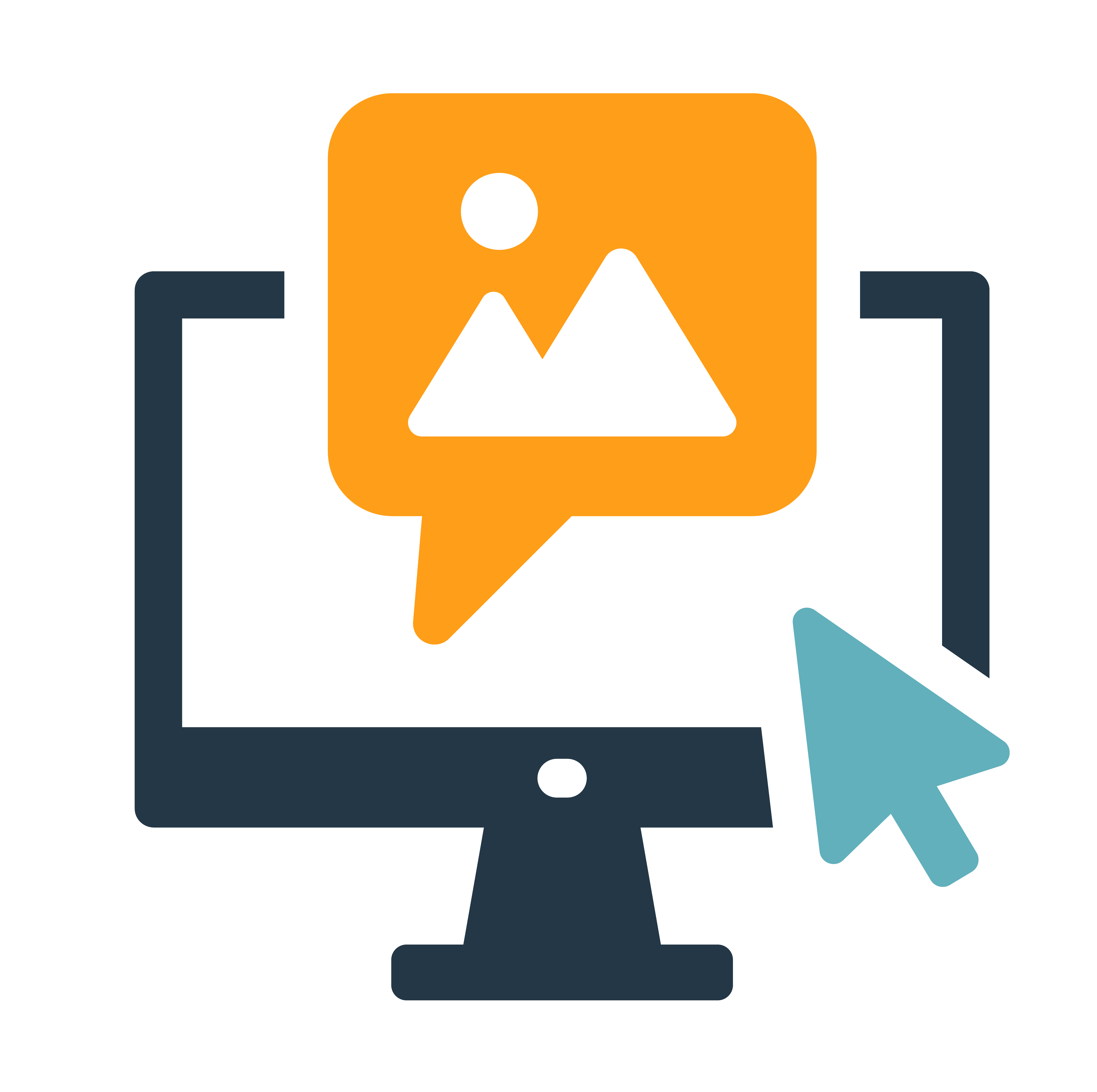 speech bubble symbolizing social media feature